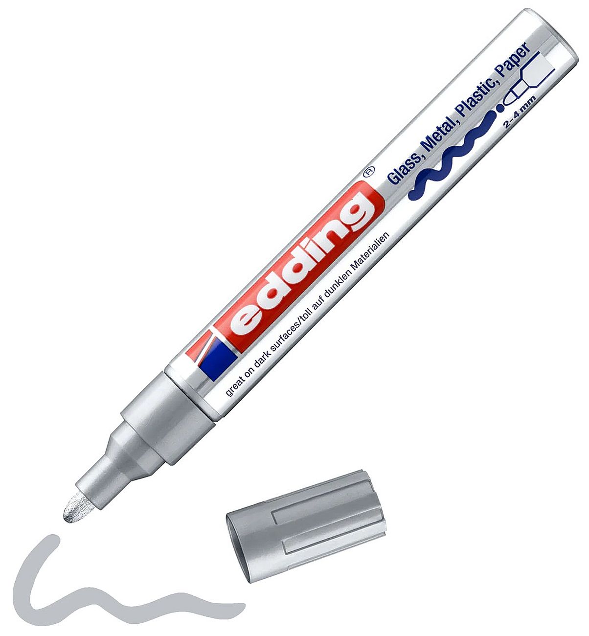Marker permanent Edding 750 - argintie