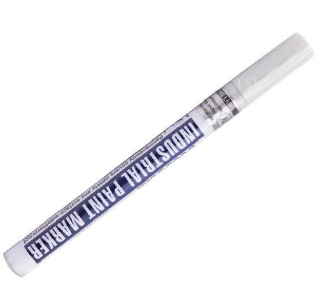Marker permanent Marvy Uchida Industrial Paint 221 - Argintiu