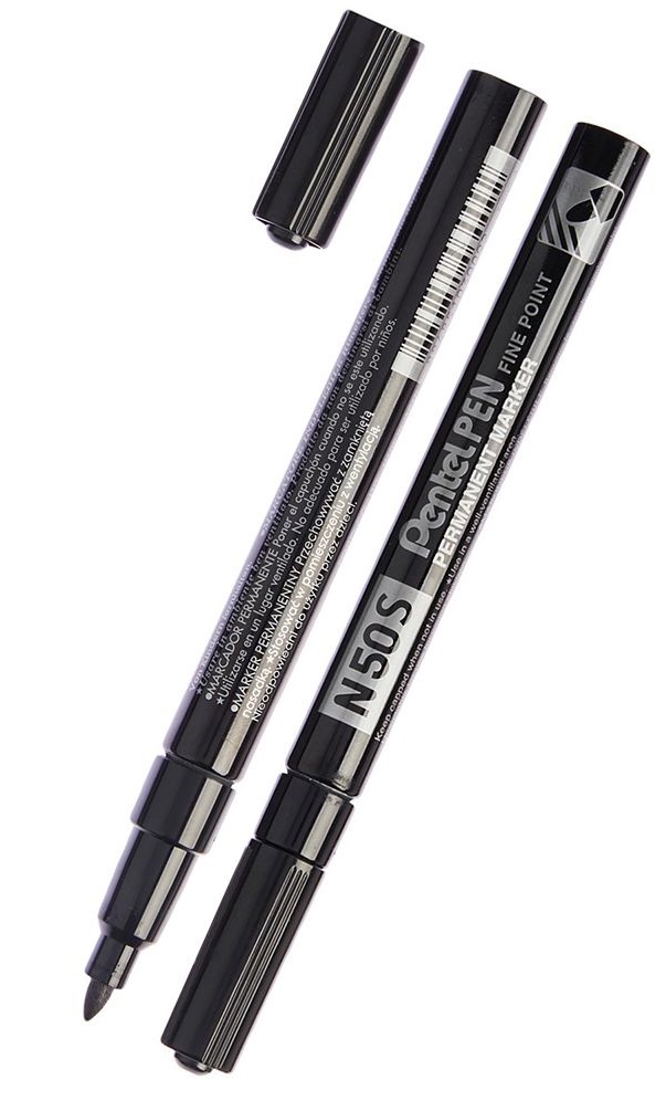 Marker permanent Pentel N50S - 1.0 mm, negru