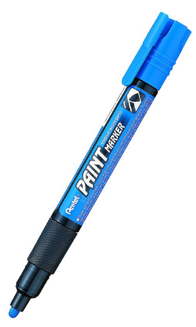 Marker permanent Pentel Paint MМP20 - 4.0 mm, albastru