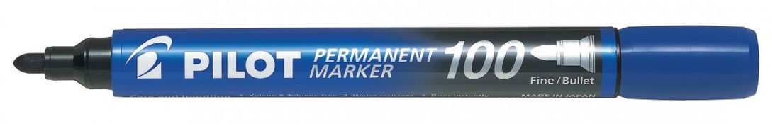 Marker permanent Pilot 100 - Albastru