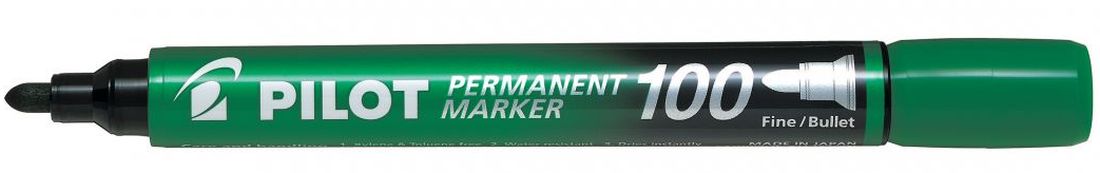 Marker permanent Pilot 100 - Verde