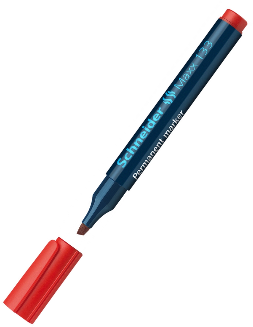 Marker permanent Schneider Maxx 133 - 4 mm, roșu