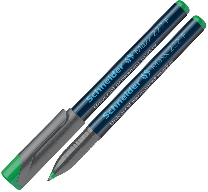 Marker permanent Schneider Maxx 222 F - 0,7 mm, verde