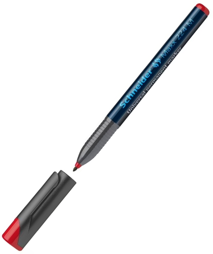 Marker permanent Schneider Maxx 224 M - 1,0 mm, roșu