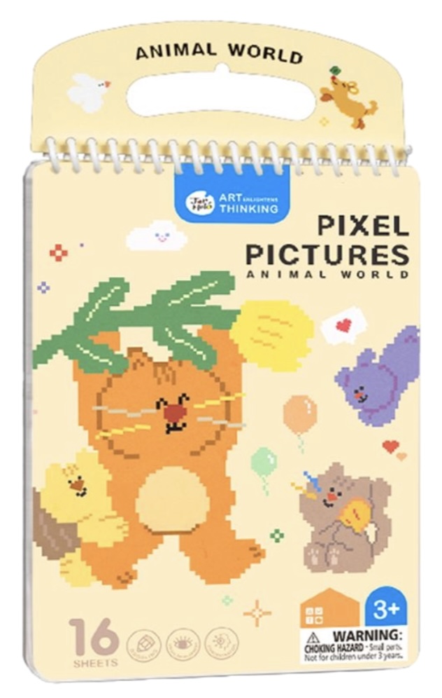 Carte de colorat pixel art Jarmelo - Lumea animalelor