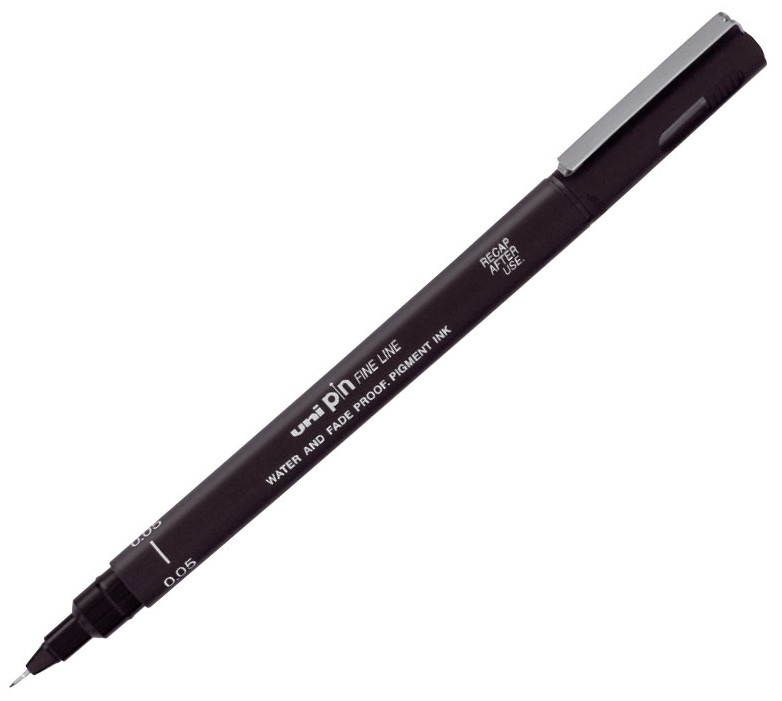 Liner Uniball Pin Fine – Negru, 0.05 mm