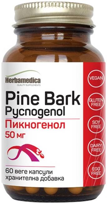 Pine Bark Pycnogenol, 50 mg, 60 capsule, Herbamedica