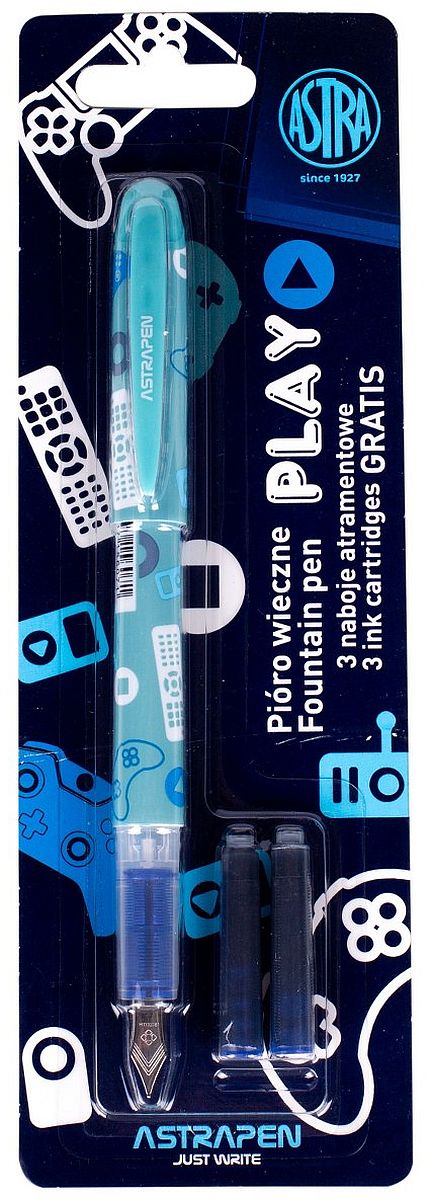 Stilou Astra - Play, cu 3 rezerve, sortiment