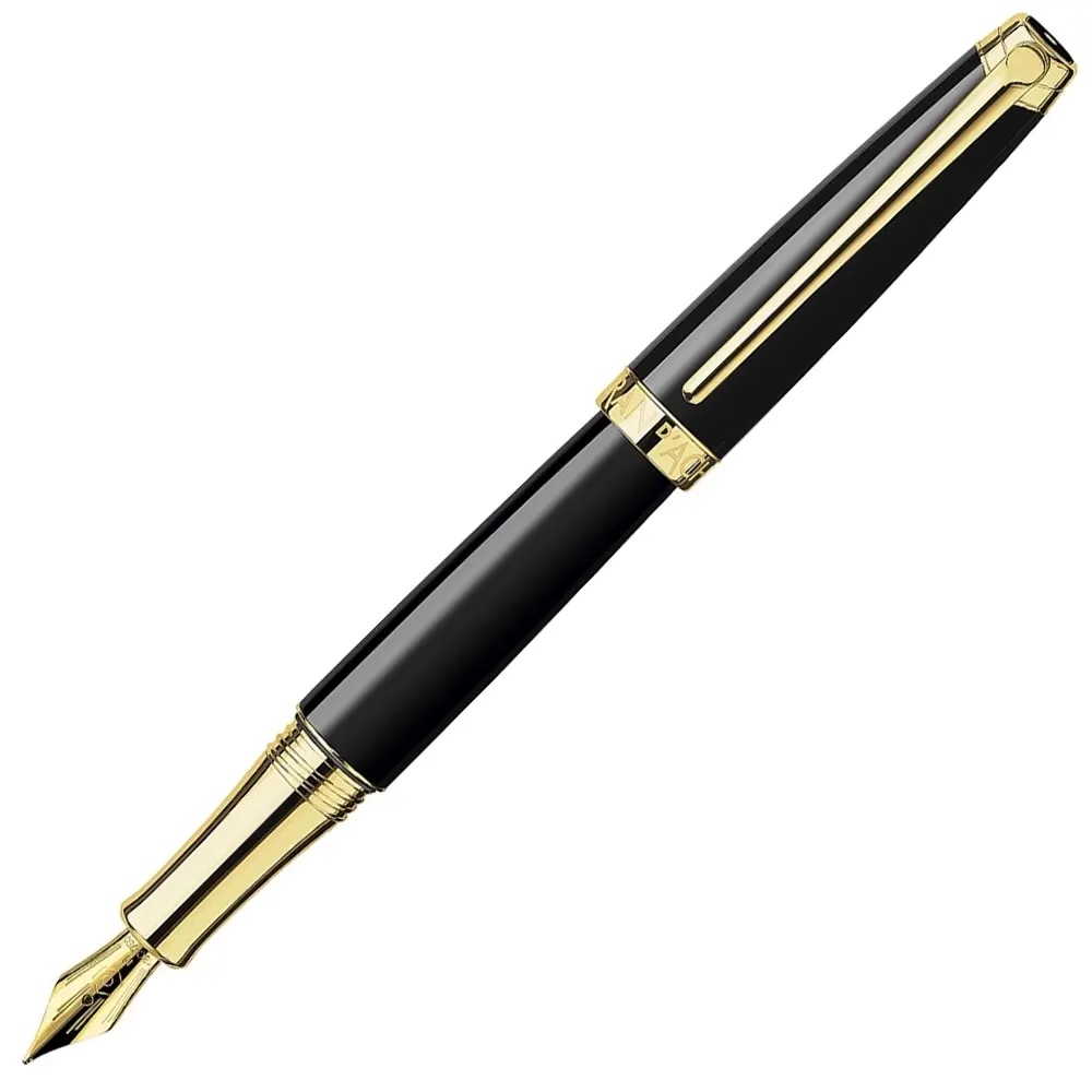 Stilou Caran d'Ache Leman - Ebony Black/Gold M