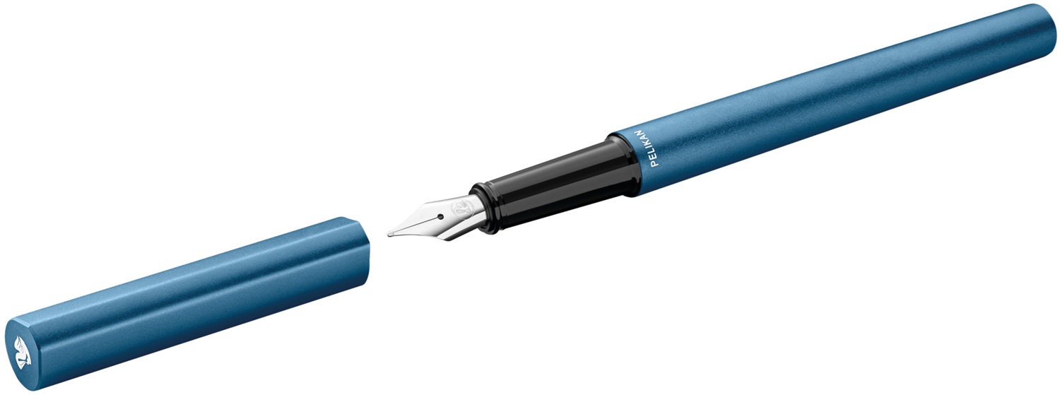 Stilou Ineo Elements Ocean Blue, Penita M, in Cutie Metalica pentru Cadou - imagine 2