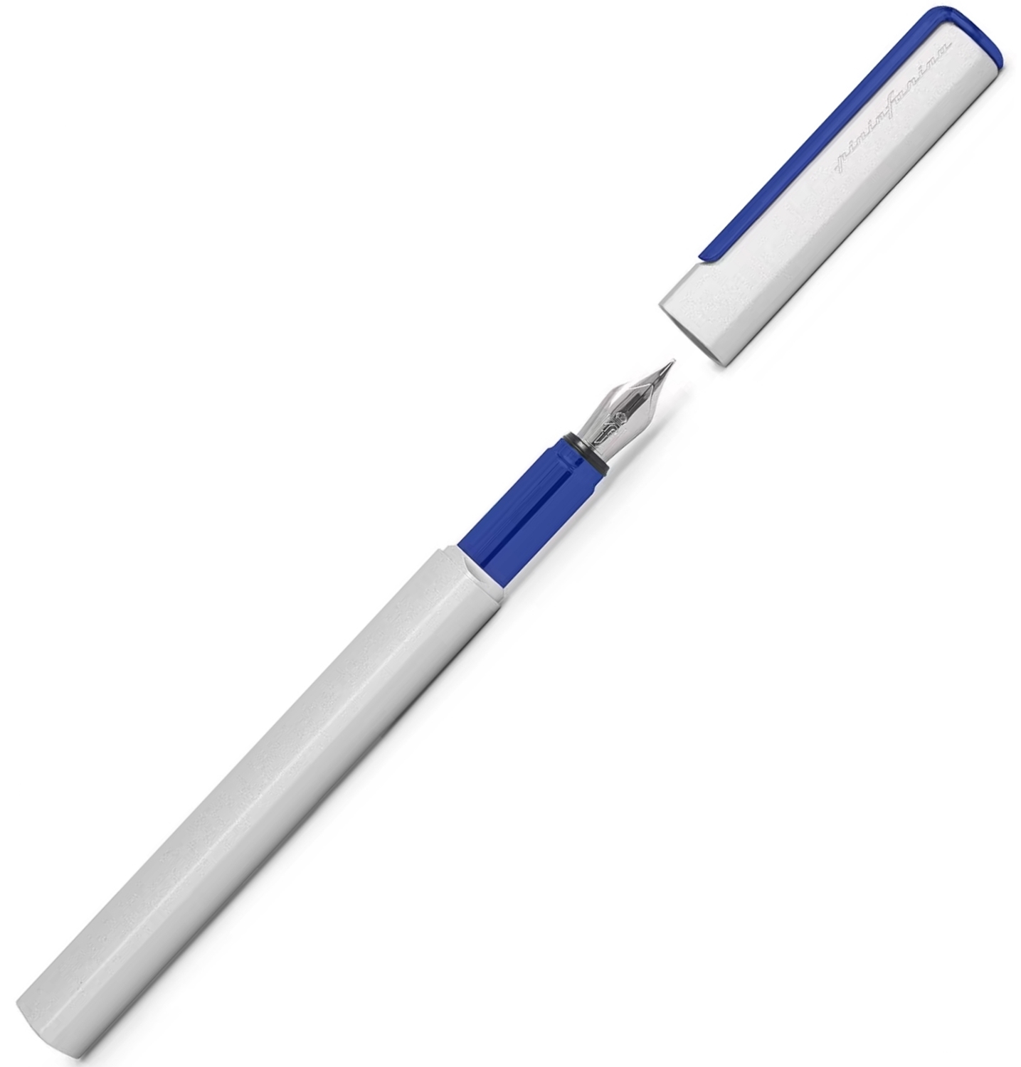 Stilou Pininfarina One - F, argintiu cu albastru