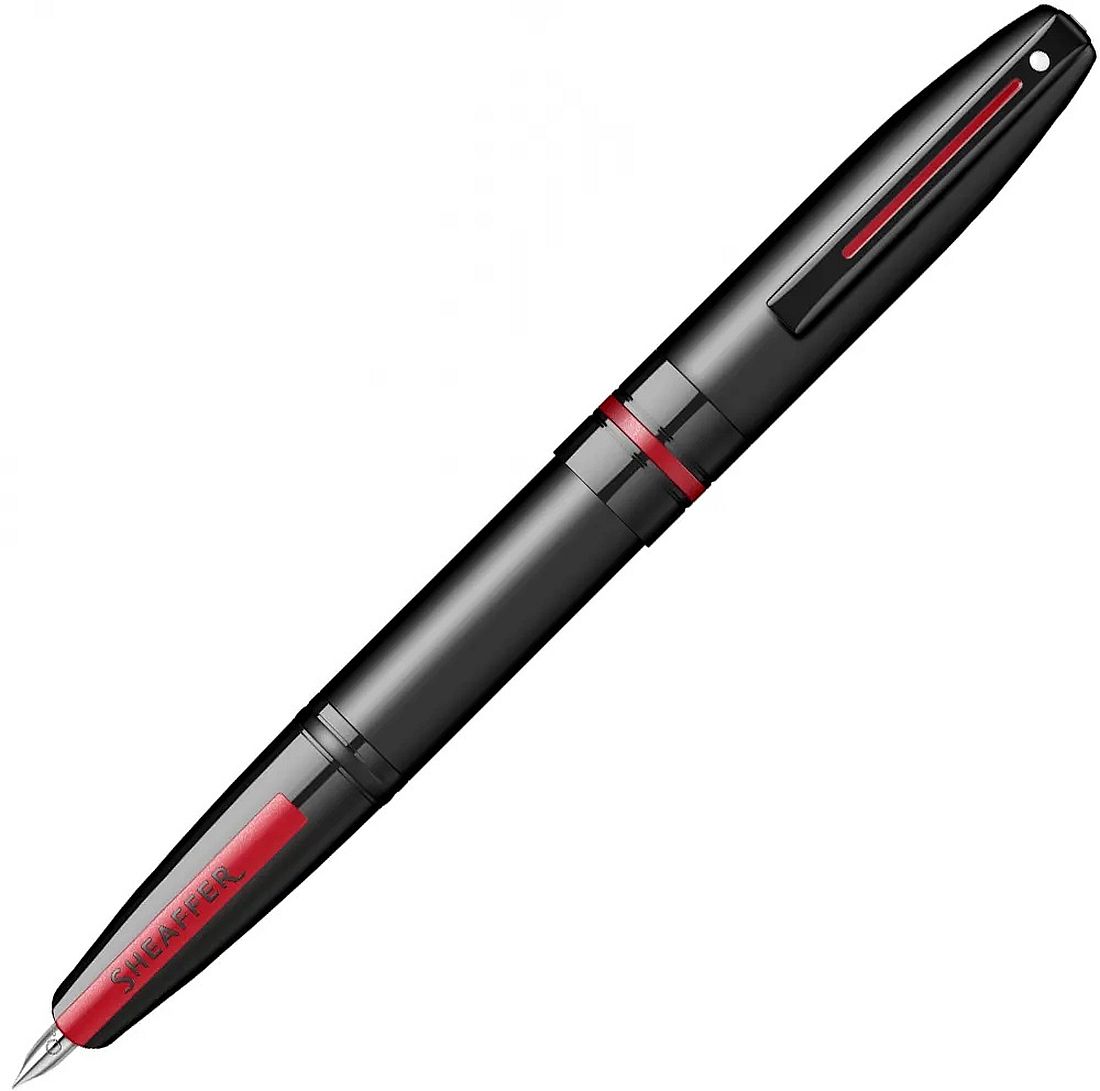 Stilou Sheaffer Icon - Matte Black Lacquer with Red PVD Trims, M
