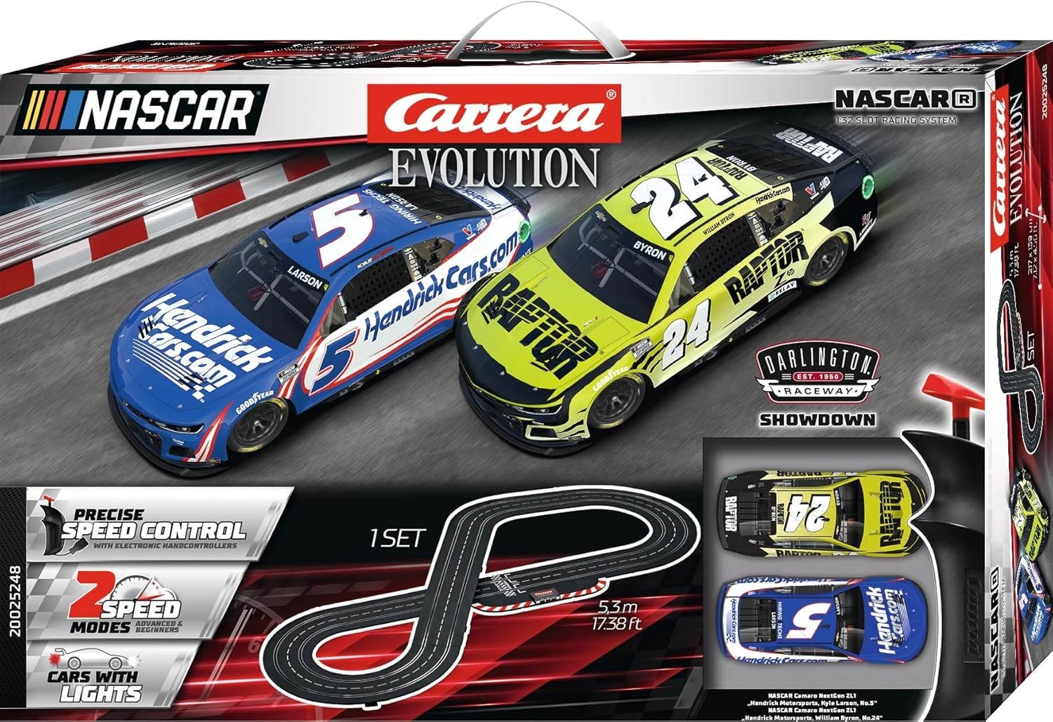 Pistă Carrera Evolution - Cu două mașinuțe. 5.3 m, 1:32