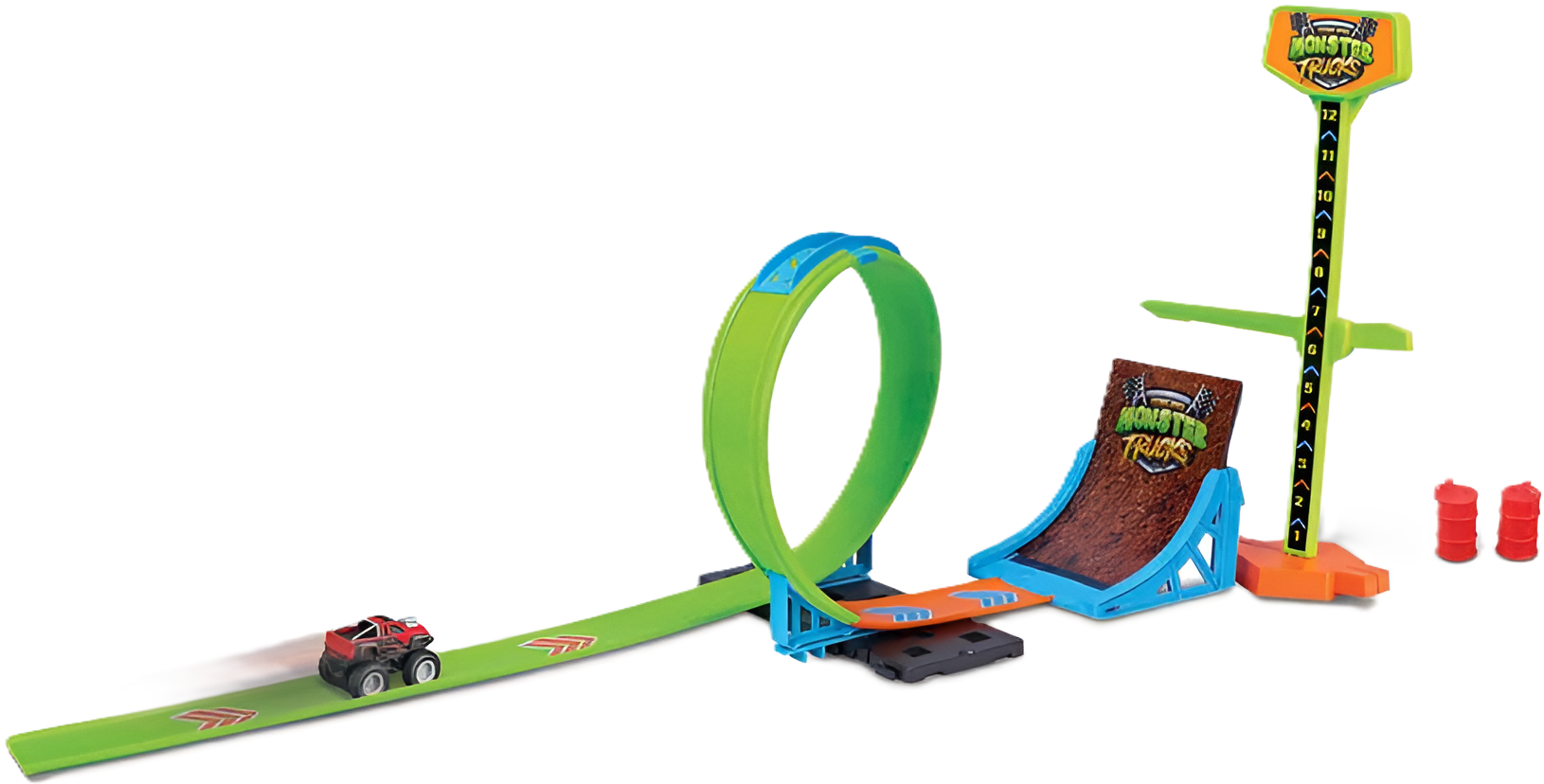 Pista de curse  Maisto Cyber Racers - Micro Monster Truck, cu o masina