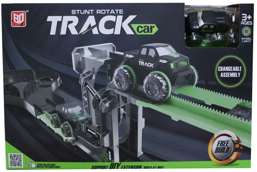 Track Yifeng - Stunt Rotate, cu o mașină cu anvelope strălucitoare