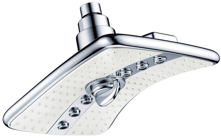 Placă pentru duș fix Inter Inter Ceramic - 2 funcții, argintiu