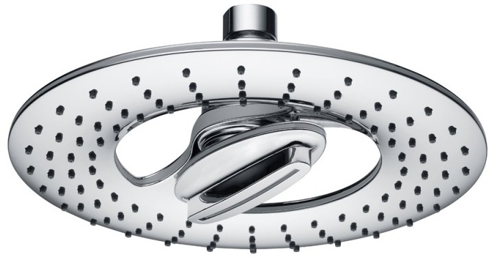 Placă pentru duș fix Inter Ceramic - rotund, cromat,  Ø20 cm