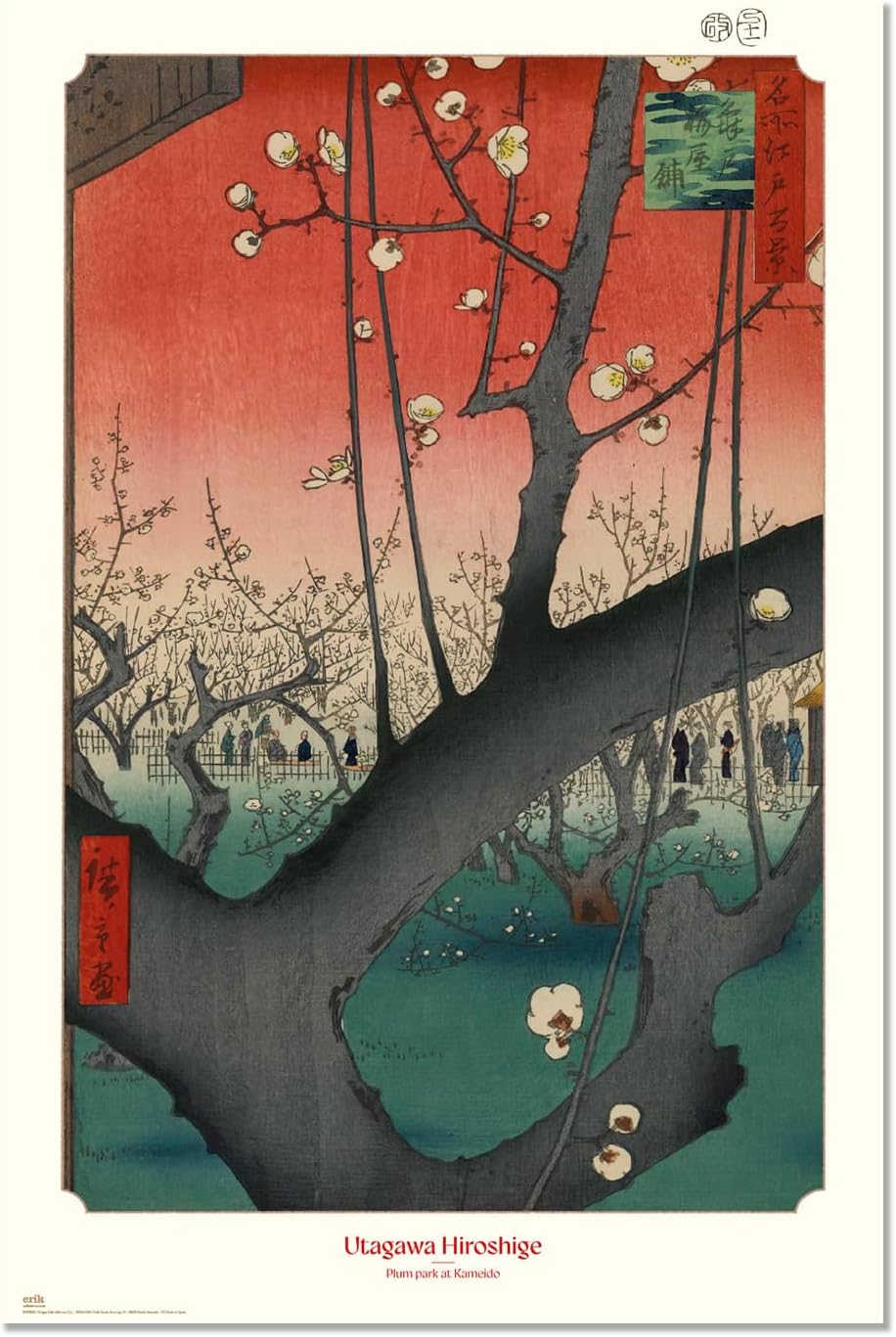Poster Erik Art: Utagawa Hiroshige - Plum Park in Kameido