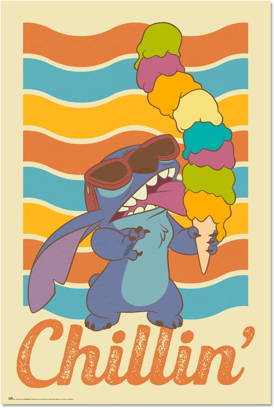 Poster Erik Disney: Lilo &amp; Stitch - Chillin