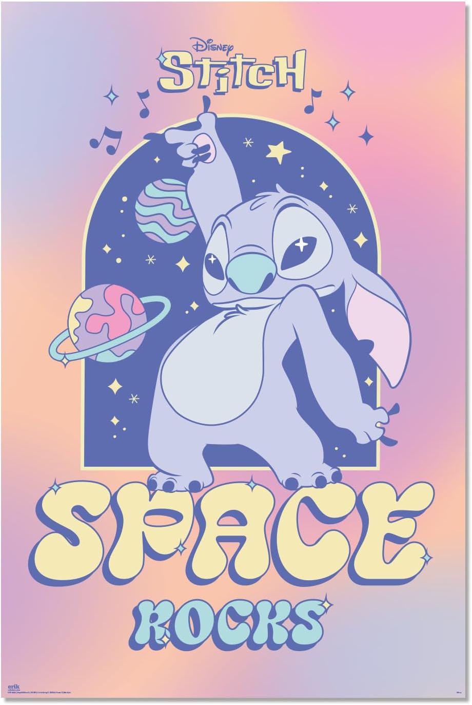 Poster Erik Disney: Lilo &amp; Stitch - Space Rocks