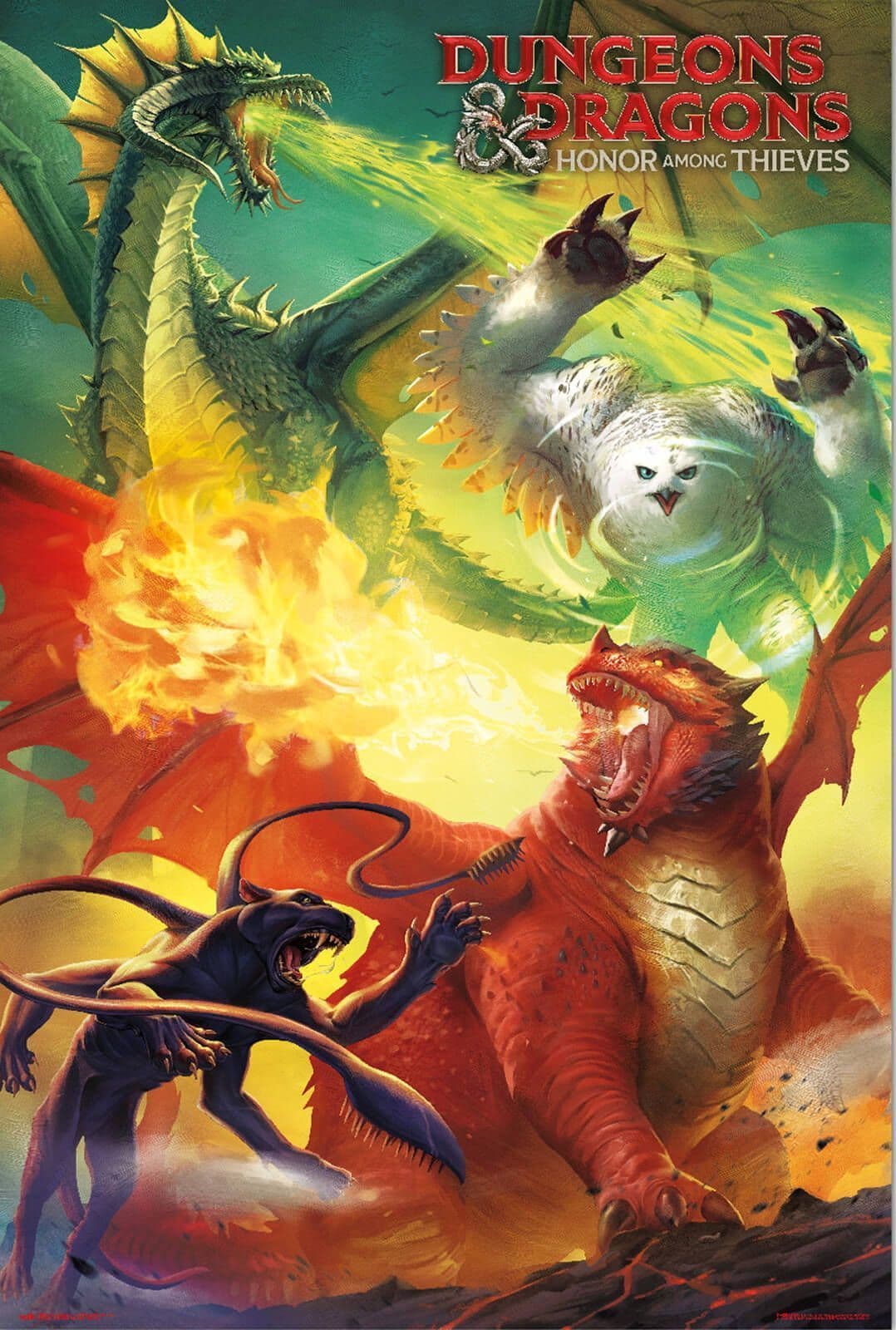 Poster Erik Games: Dungeons &amp; Dragons - Honor Among Thieves Monsters
