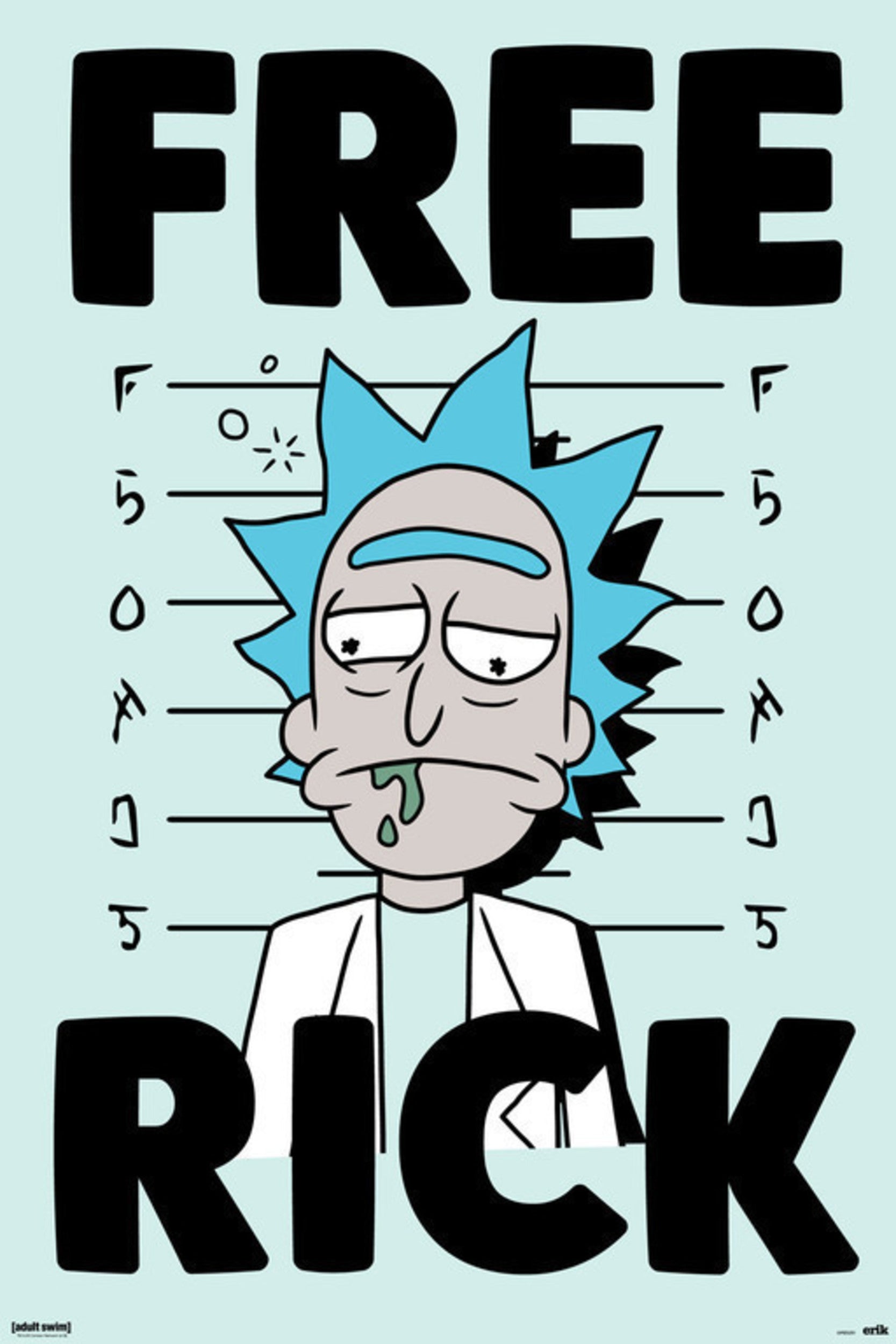 Poster Erik Animation: Rick and Morty - Free Rick