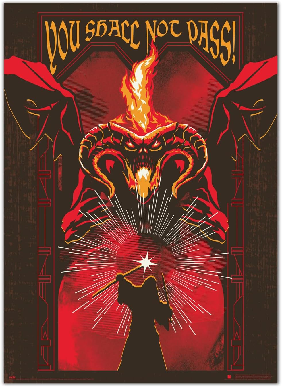 Poster Erik Movies: The Lord of the Rings - Balrog
