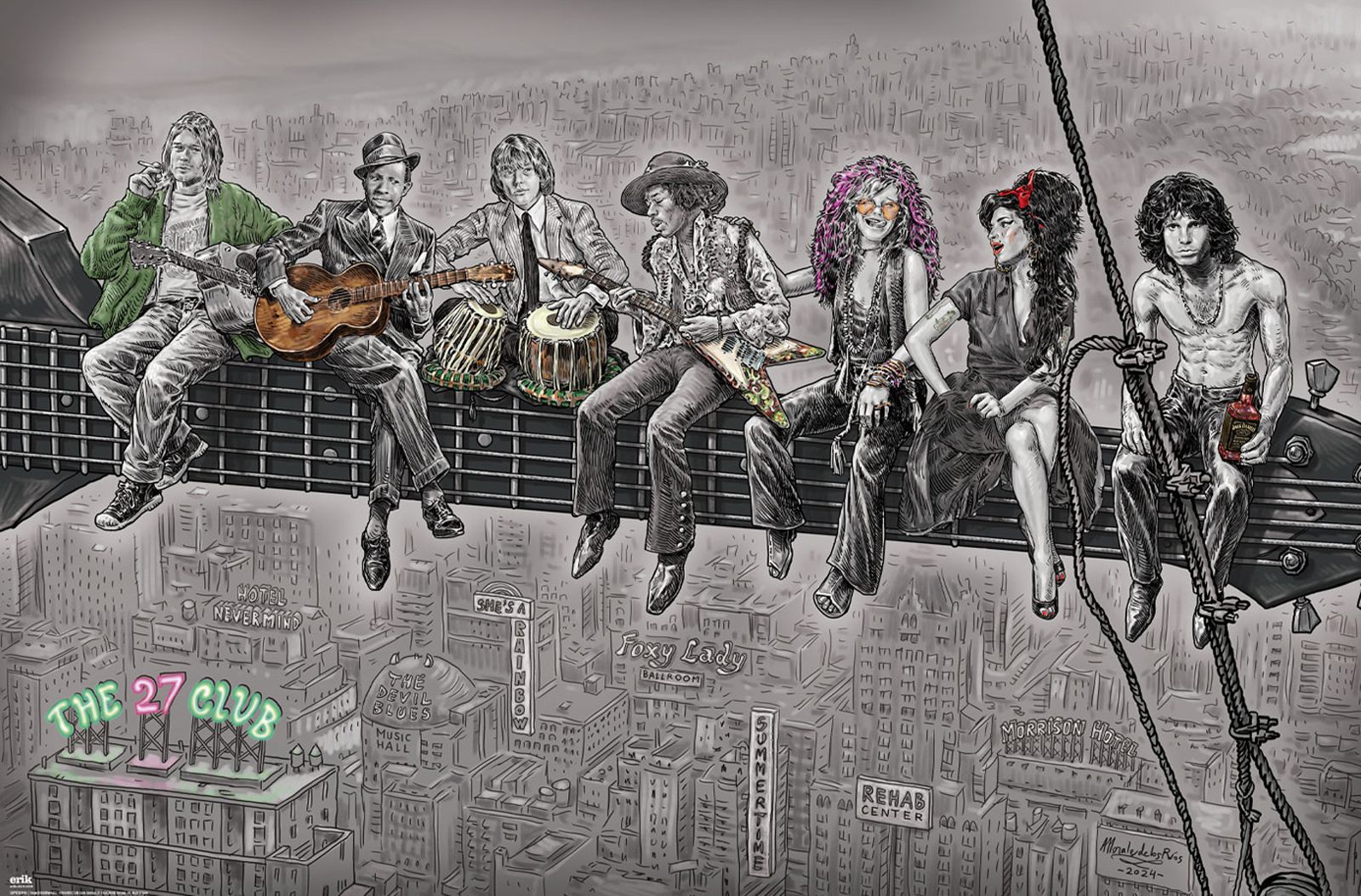 Poster Erik Music: Rock Legends - The 27 Club