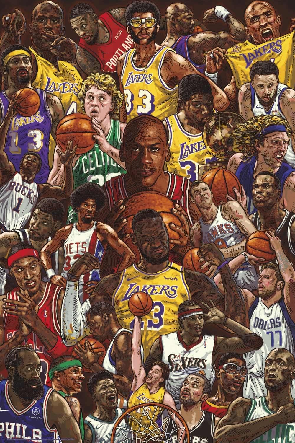 Poster Erik Sports: Basketball - Superstars