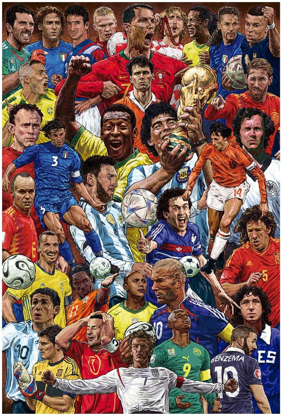 Poster Erik Sports: Football - Legendary Footballers