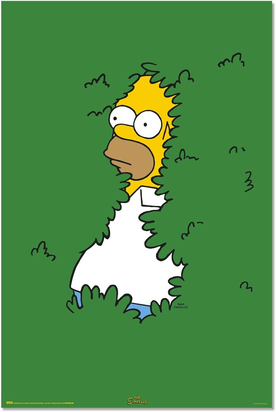 Poster Erik Television: The Simpsons - Homer Bushes