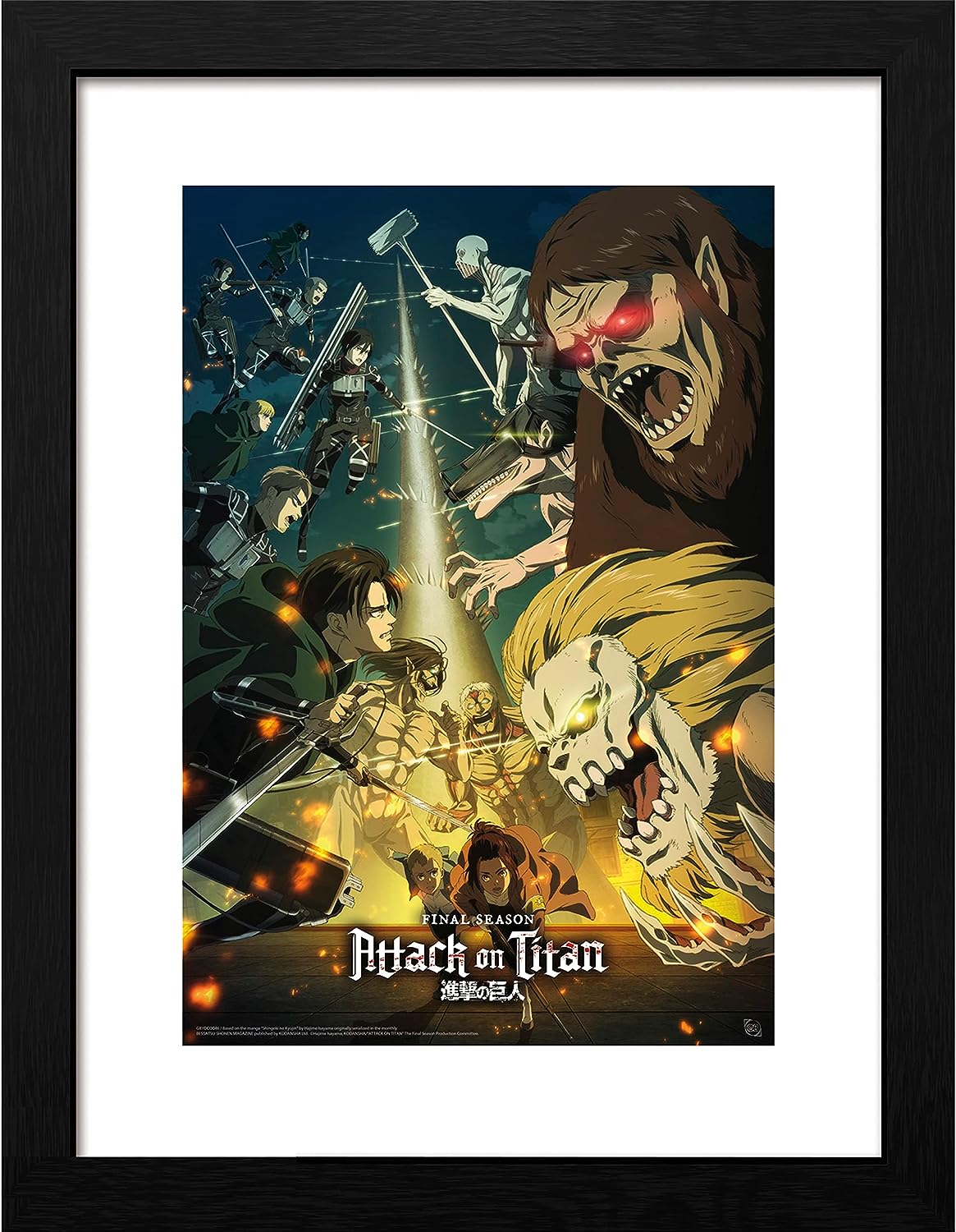 Afiș înrămat GB eye Animation: Attack on Titan - Key Art 3