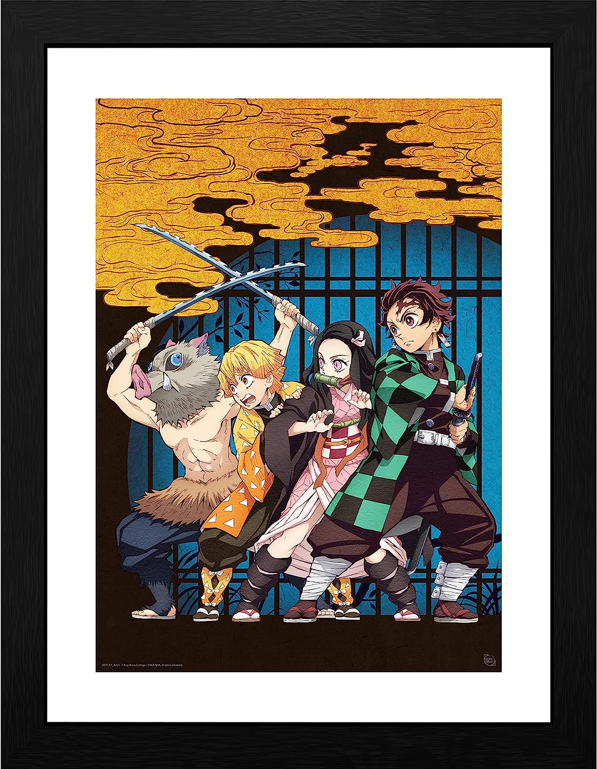Afiș înrămat GB eye Animation: Demon Slayer - Key Art