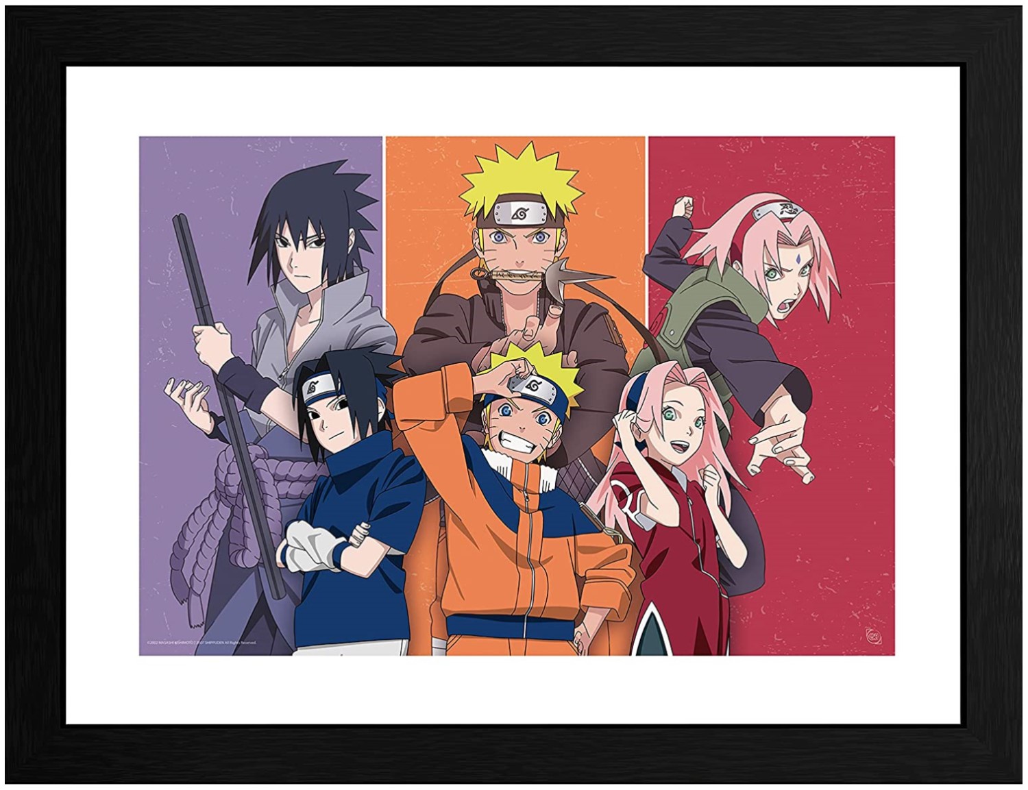 Afiș înrămat GB Eye Animation: Naruto Shippuden - Team 7