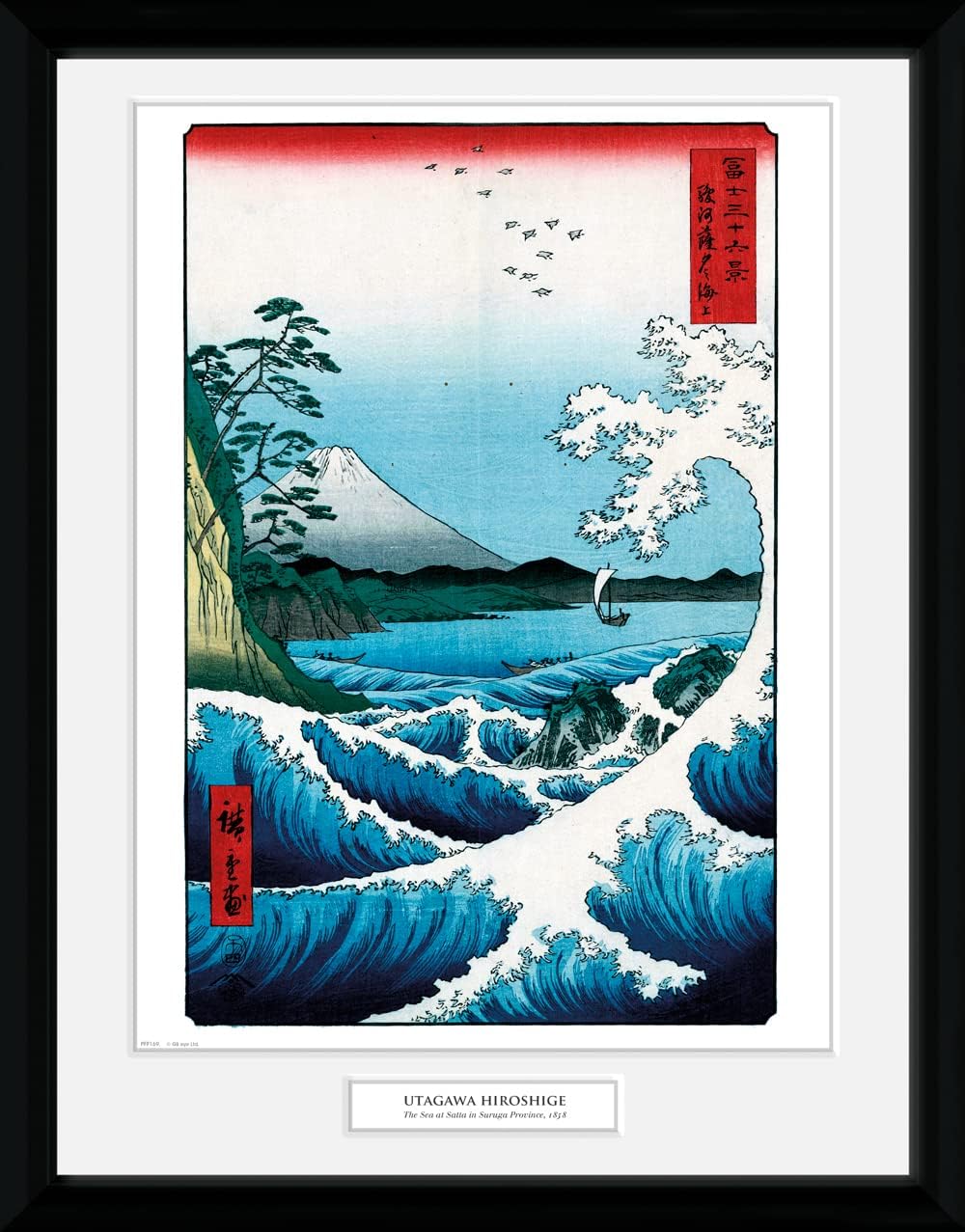 Afiș înrămat GB eye Art: Hiroshige - The Sea At Satta