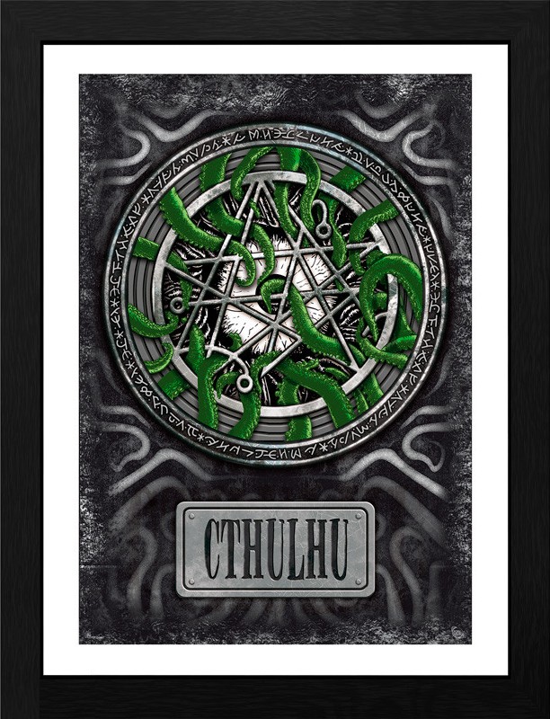Posterul înrămat  GB eye Books: Cthulhu - Necronomicon