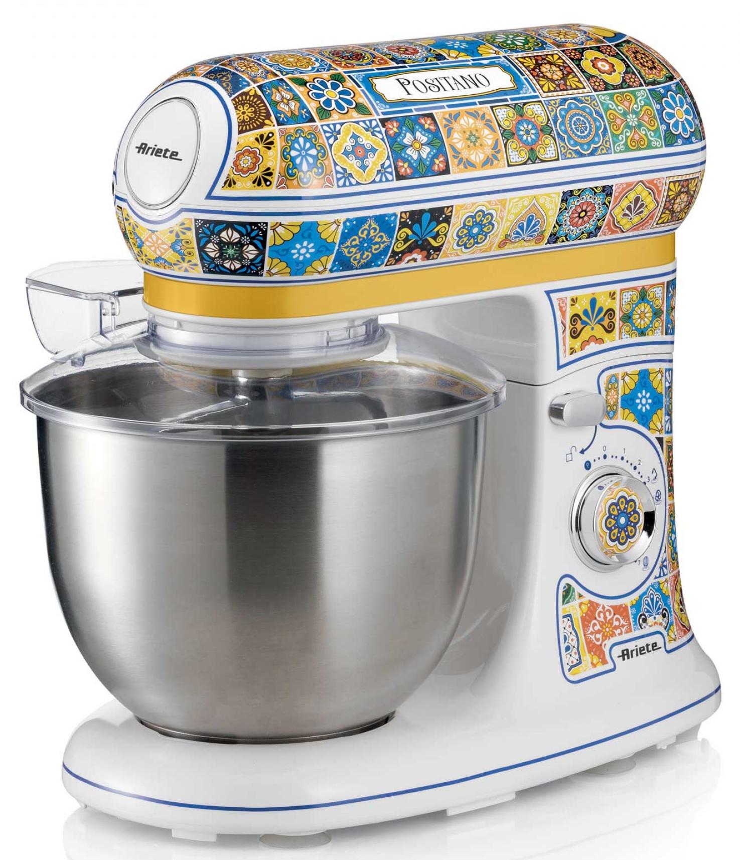 Mixer planetar Ariete - Vintage 1588, 2400W, 5.5 l, 7 viteze, Positano