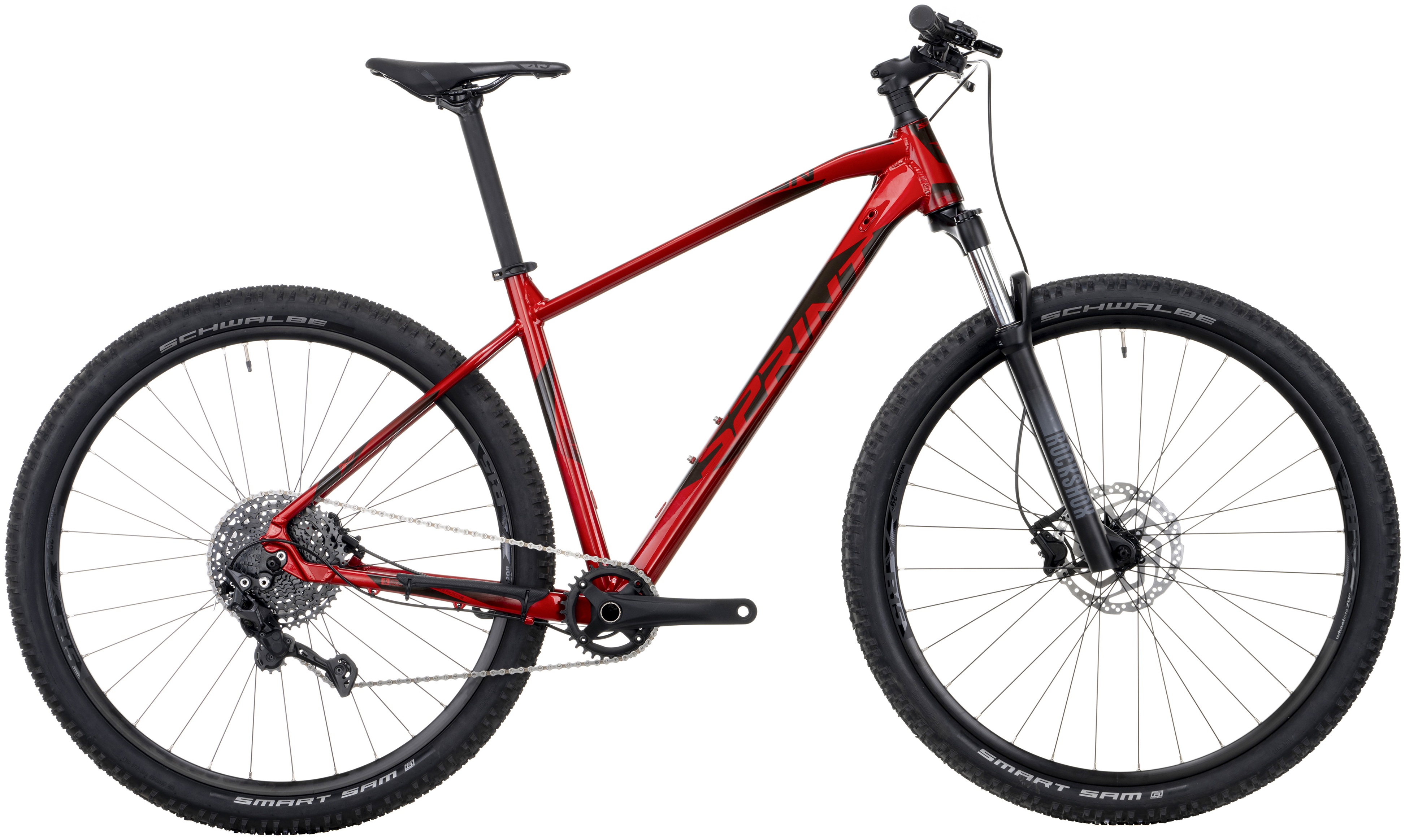 Bicicletă de munte cu viteze SPRINT - Apolon PRO, 29", 520 mm, roşu