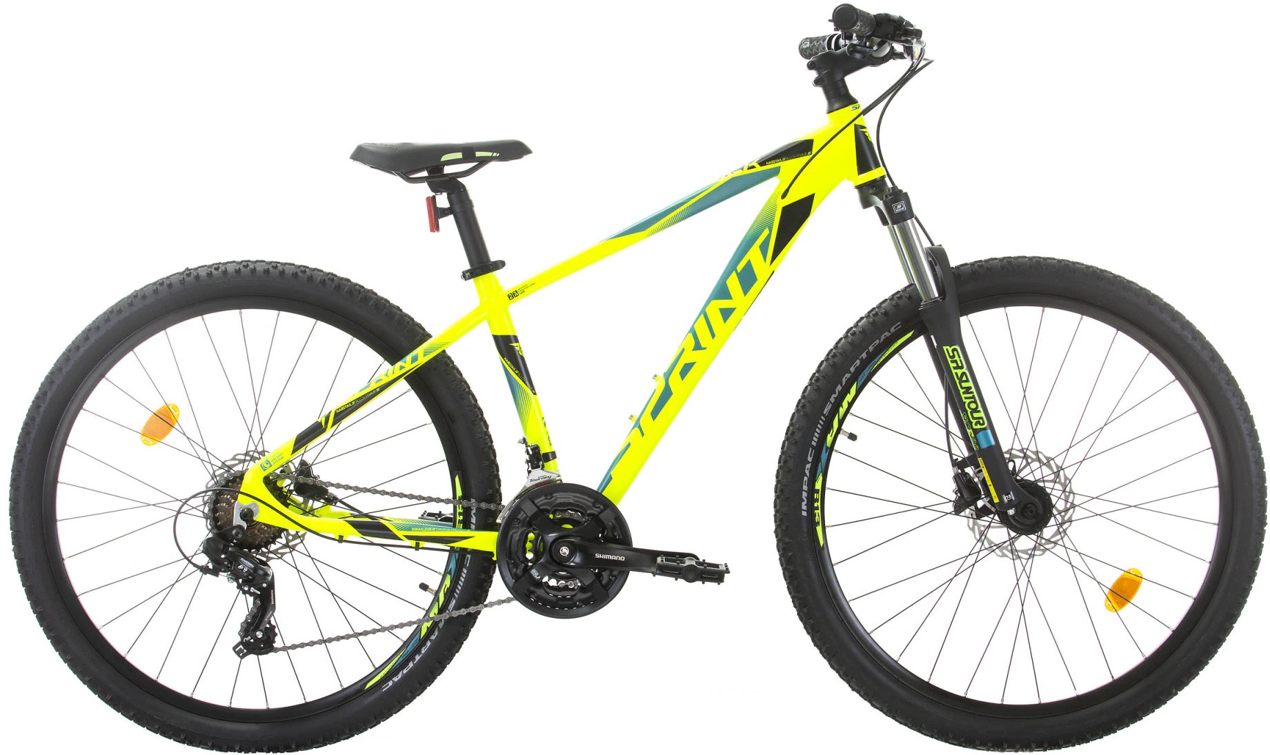 Bicicletă de munte cu viteze SPRINT - Maverick, 27.5", 400 mm, verde