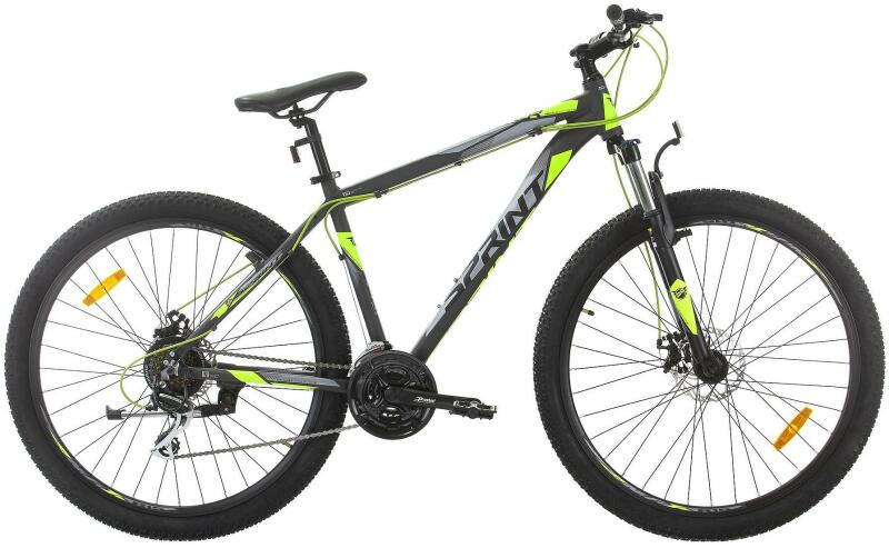 Bicicletă de munte cu viteze SPRINT - Hunter, 29'', 480 mm, negru/verde