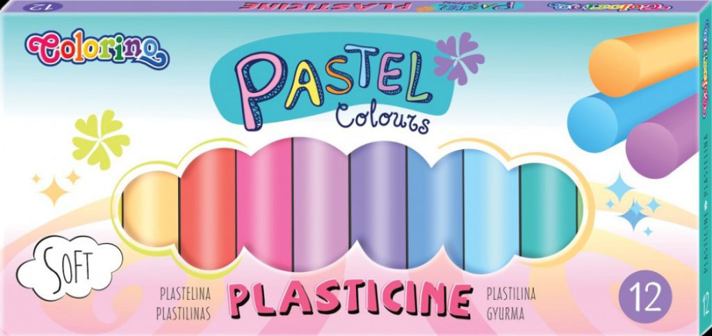 Plastilina Colorino Pastel - 12 culori