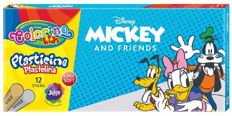 Plastilina Colorino Disney - Mickey and Friends, 12 culori
