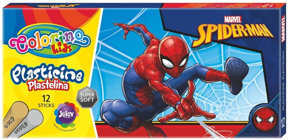 Plastelina Colorino - Marvel Spider-Man, 12 culori