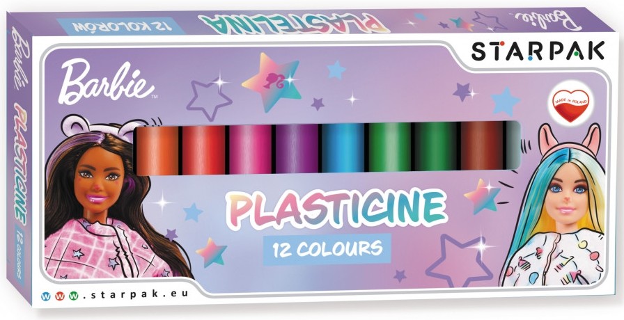 Plastilină Starpak Barbie - 12 culori