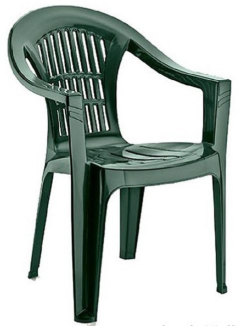 Scaun din plastic Horecano - Karnaval, verde