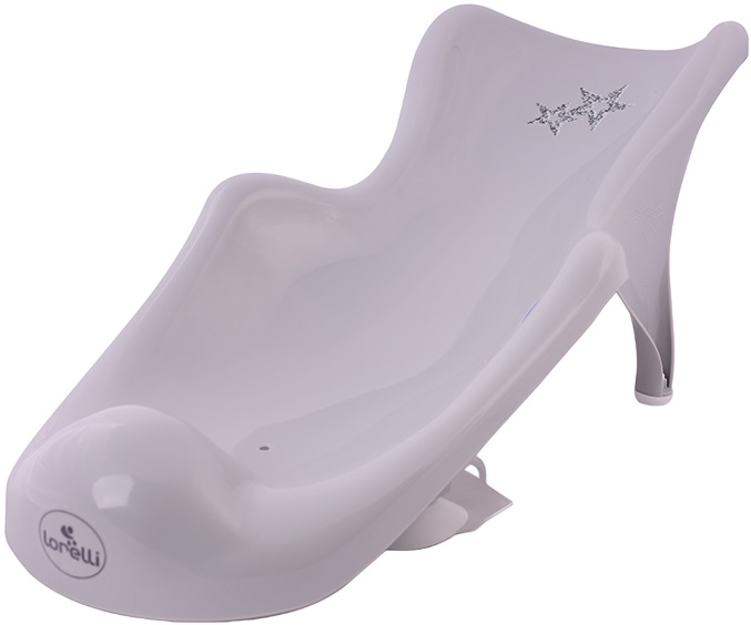 Saltea de baie din plastic Lorelli - Little Stars, Grey