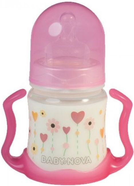 Baby Nova Sticlă de plastic  150 ml. , roz