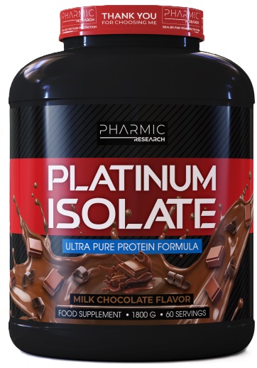 Platinum Isolate, ciocolată, 1800 g, Pharmic Research