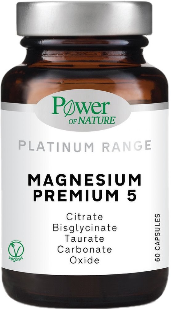 Platinum Range Magnesium Premium 5, 60 capsule, Power of Nature